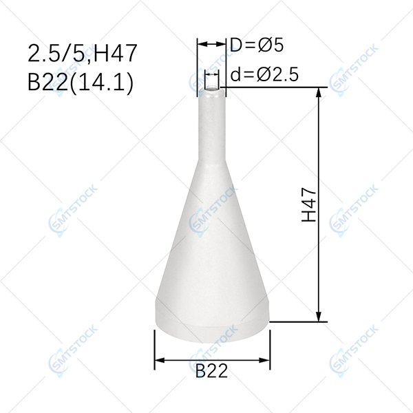 Ersa Selective Wave Solder S Nozzle 2.5 5.0 H=47 296767(1) Ersa Selective Wave Solder S Nozzle 2.5 5.0 H=47 296767(1)